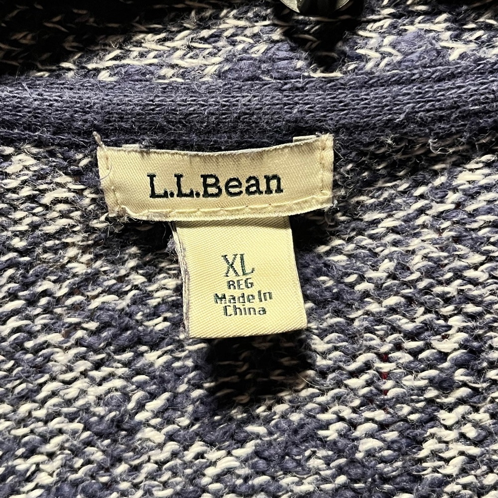LLBean Open Ragg Cardigan Soft Cotton size XL - Picture 12 of 14